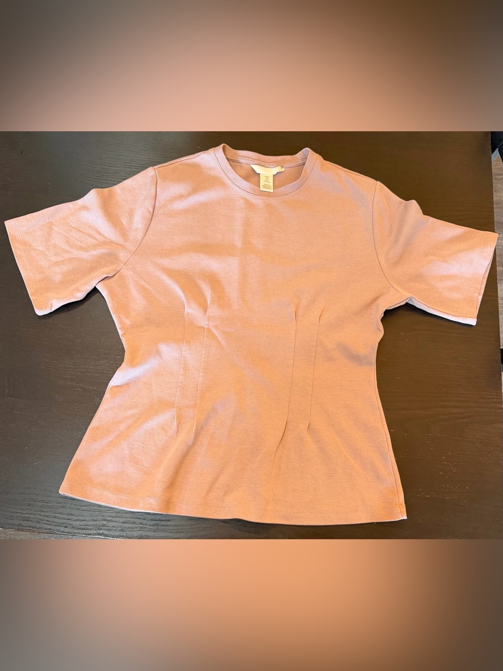 H&M Short Sleeve Tee in Dusty Rose